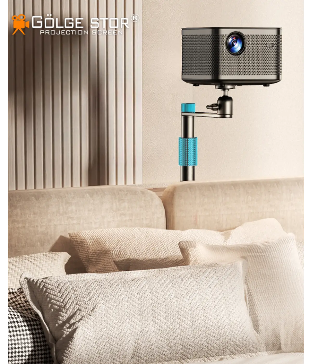 Projeksiyon Cihazı Standı Ayaklı Projeksiyon Hayalet Model Ayarlanabilir Yükseklik Tripod